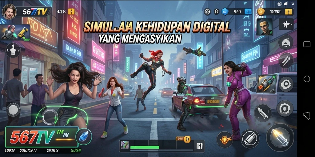 Tampilan gameplay yang menarik dari 567TV saat bermain simulasi.
