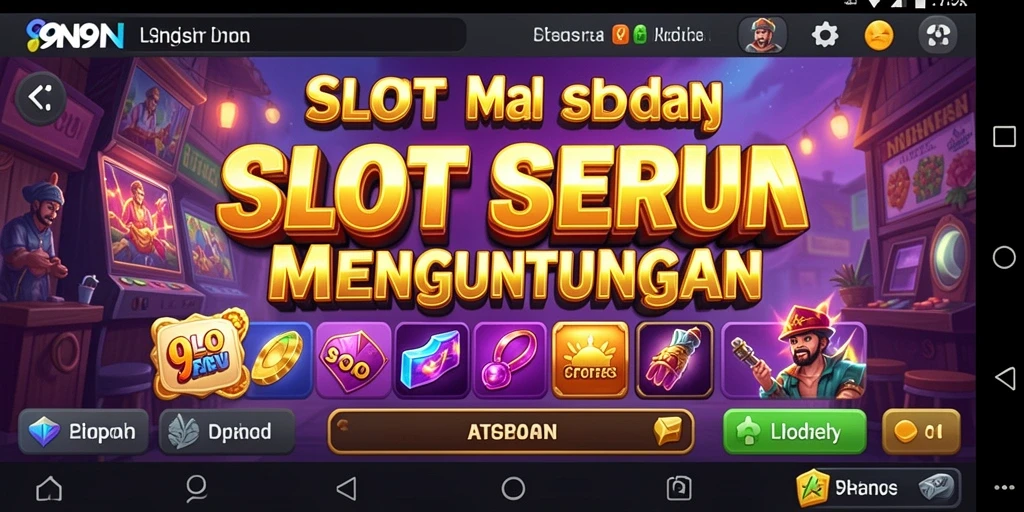 Tampilan slot 9N9N dengan gameplay menarik dan fitur bonus.