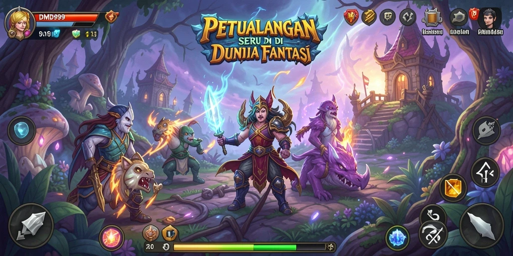 Tangkapan layar DMD999 menunjukkan aksi seru dalam petualangan yang menarik.
