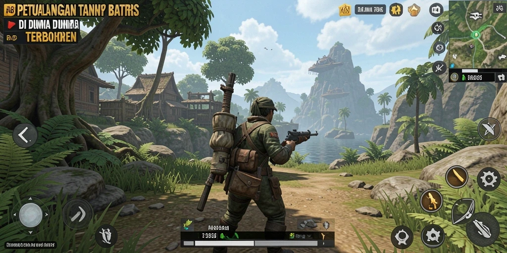Tampilan gameplay Open World yang menakjubkan dan interaktif.