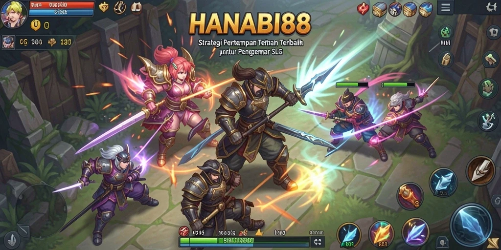 Tampilan dinamis dari gameplay HANABI88 menunjukkan pertempuran strategis yang mendebarkan.