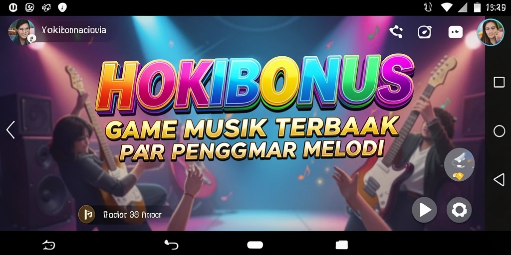 Tampilan gameplay HOKIBONUS dengan berbagai lagu dan tantangan menarik.