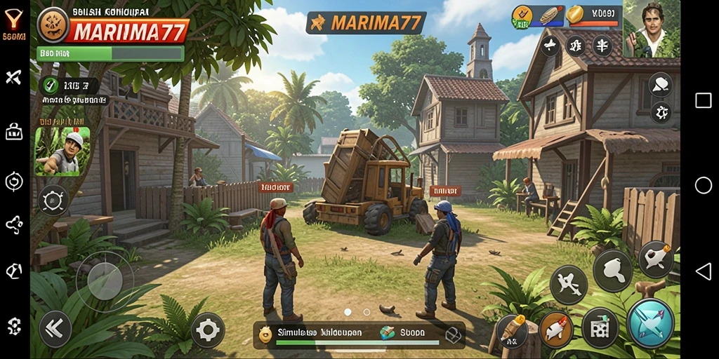 Tampilan gameplay simulation yang realistis dan interaktif.