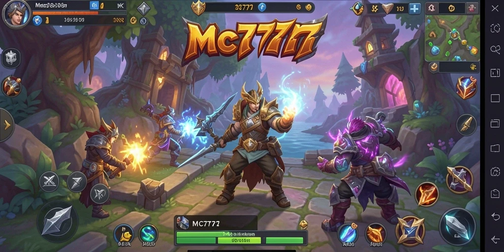 Gameplay ARPG seru di MC777 dengan aksi pertarungan yang intens.
