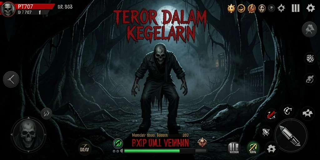 Gameplay seram penuh ketegangan di dunia kegelapan.