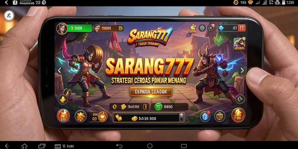 Tampilan seru dari gameplay SARANG777 yang strategis.