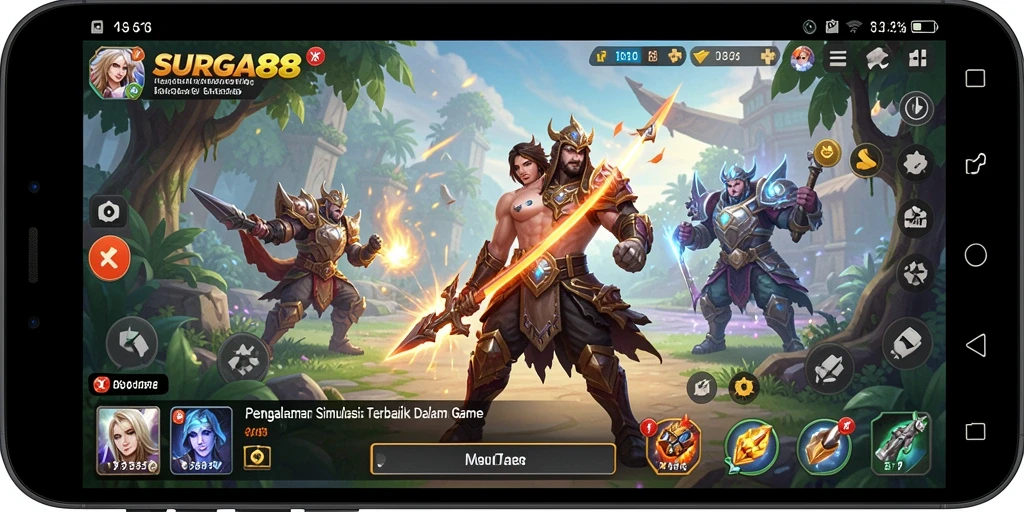 Tampilan gameplay menarik dalam SURGA88 dengan elemen simulasi yang mendalam.