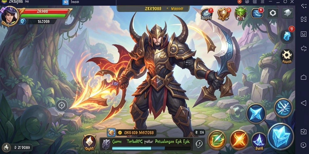 Tampilan menawan saat gameplay MMORPG ZK988 dengan aksi seru.